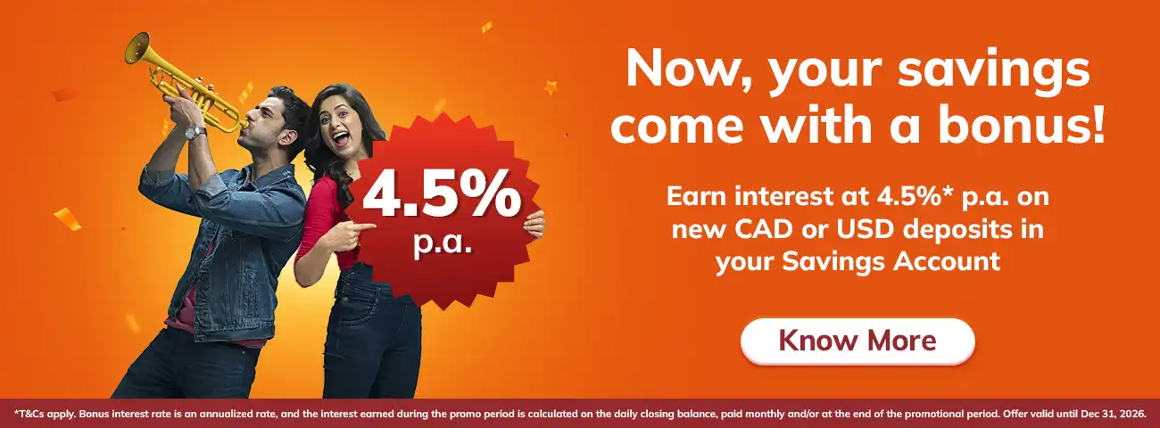 Bonus interest rate offer